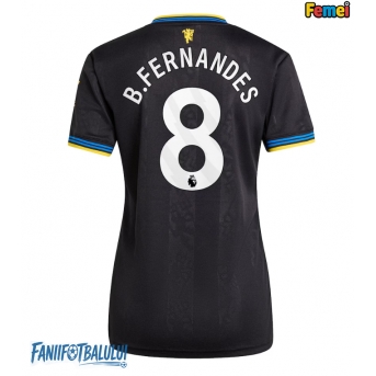 Manchester United Bruno Fernandes #8 Tricou Fotbal Replică 2025-26 Femei Treilea